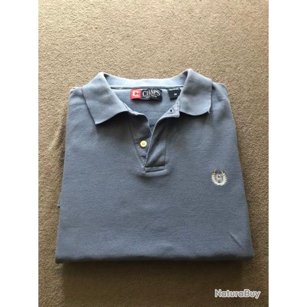 Polo Chaps Homme Taille M Couleur Gris Bleu