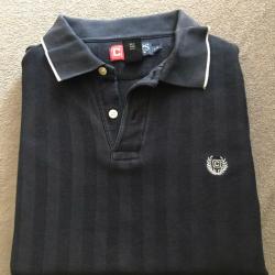 Polo Chaps Homme Taille L A Rayure Couleur Noir
