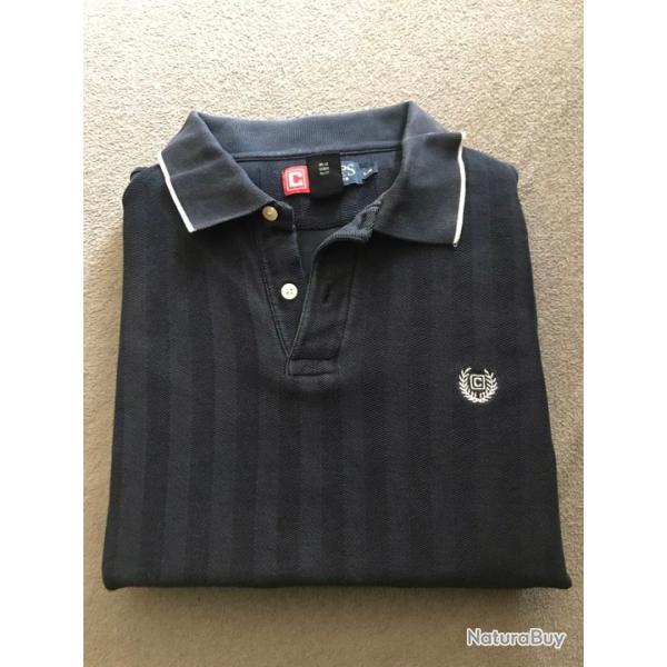 Polo Chaps Homme Taille L A Rayure Couleur Noir