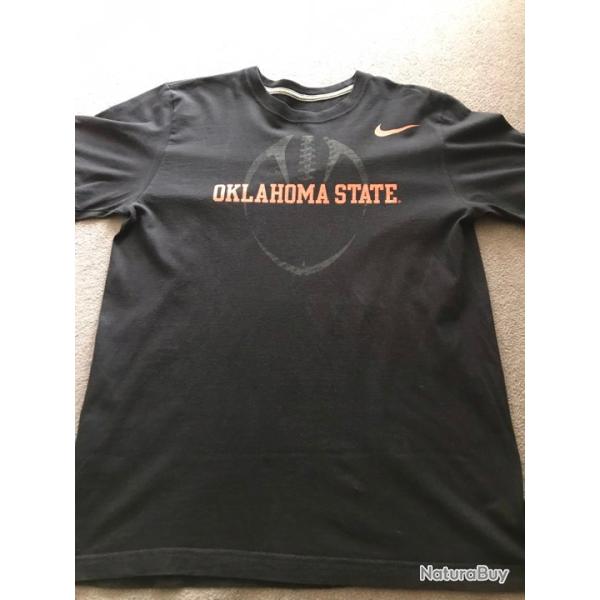 Tee Shirt Nike Oklahoma State Sport Homme Taille M Couleur Noir Et Orange