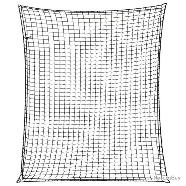 Filet pour remorque avec corde �lastique noir 3,5x3 m PP