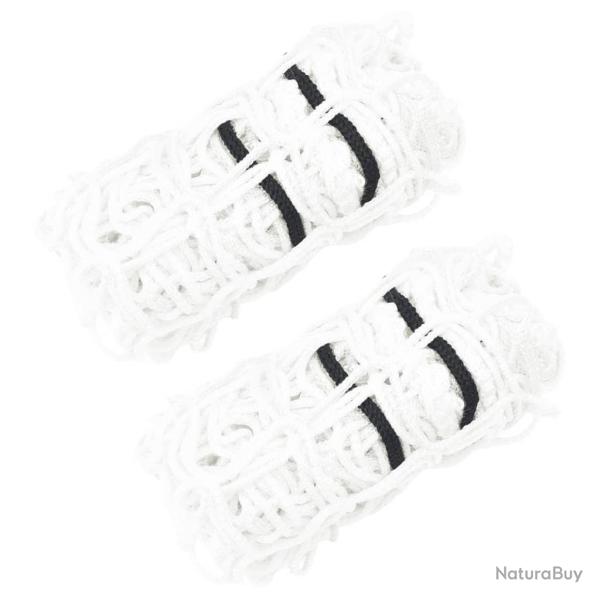 Filets � foin 2 pcs rond blanc 75x50 cm PP