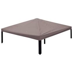 Housse de Gazebo Taupe 300 x 300 cm Polyester et Acier