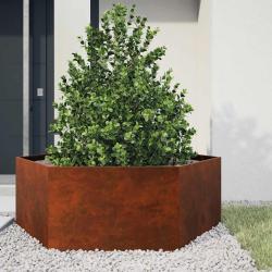 Jardini&egrave;re Rouill&eacute; 138x120x45 cm Acier corten