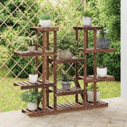 Support &agrave; fleurs 110x25x110,5 cm bois massif de sapin