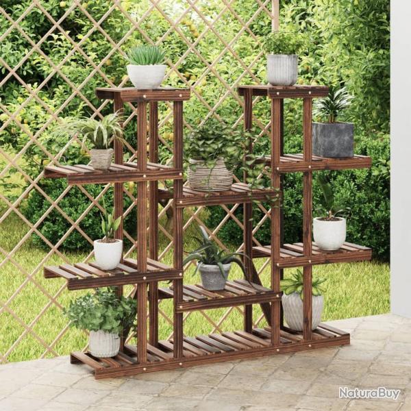 Support � fleurs 110x25x110,5 cm bois massif de sapin