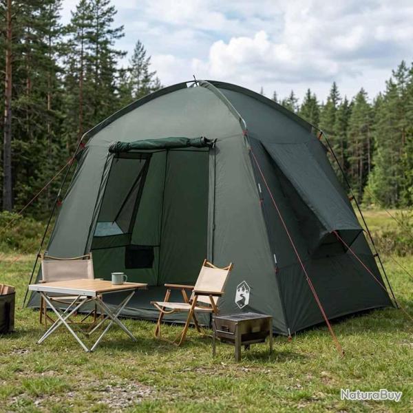 Tente Cabane avec toit Vert arm�e 210 x 210 x 138 cm Polyester