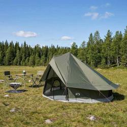 Tente Tipi Vert arm&eacute;e 700 x 700 x 395 cm Polyester et Acier
