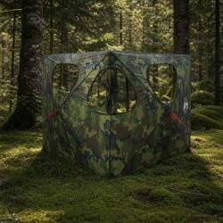 Tente de Chasse avec toit Camouflage 145 x 145 x 150 cm