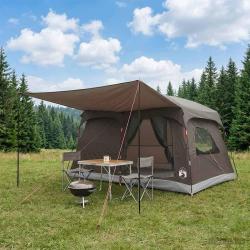 Tente familiale Marron Gris 320 x 210 x 180 cm Polyester