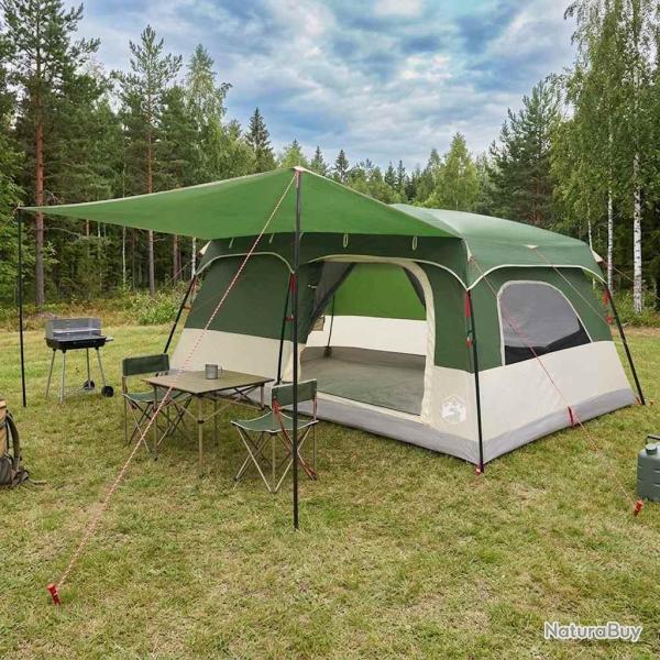 Tente familiale Vert 500 x 400 x 230 cm Polyester et Acier