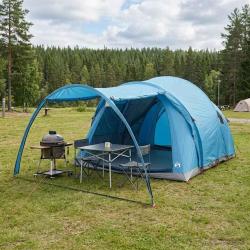 Tente tunnel Bleu 370 x 275 x 210 cm Polyester et Acier
