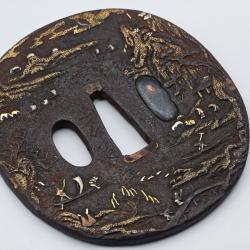 Pi&egrave;ce d'exception mus&eacute;e ! Tsuba japonais katana