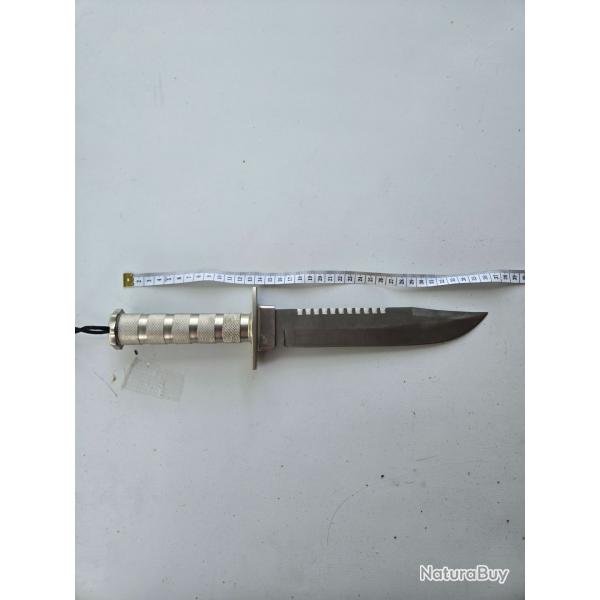 Couteau de Survie COMBAT KING I boussole et �tui - Style Rambo