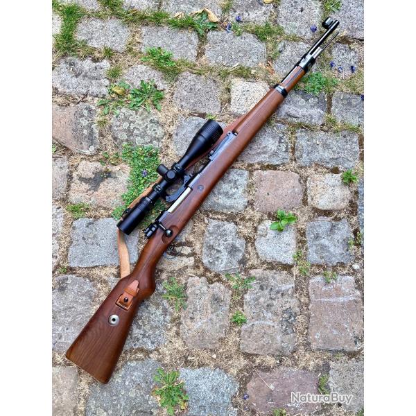 FUSIL MAUSER K 98K CAL 8X57 IS JS avec lunette  sniper lunette TASCO 3X12-40