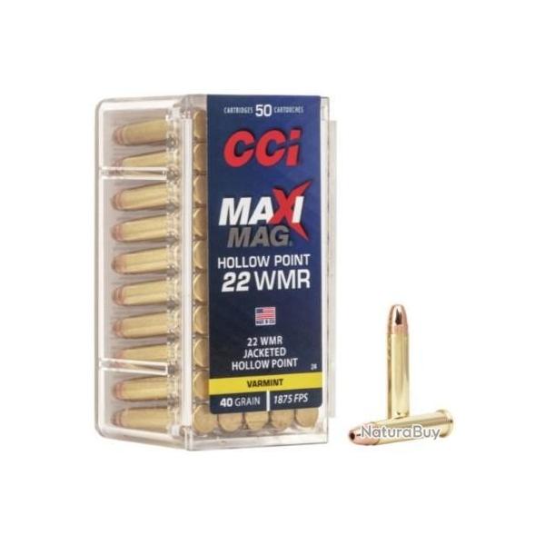 Munitions CCI cal.22wmr varmint maxi mag hp par 500