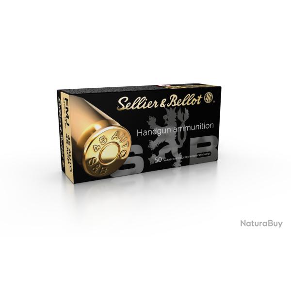 SELLIER & BELLOT CARTOUCHES 45 AUTO FMJ 230grs x50