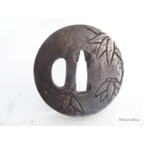 210- lot tsuba en fer pour katana ou wakisashi, sabre  japonais