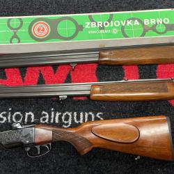 Mixte BRNO ARMS mod&egrave;le ZH 304 calibre 12/70 et 7x65R et un canon calibre 12/70 et 12/70