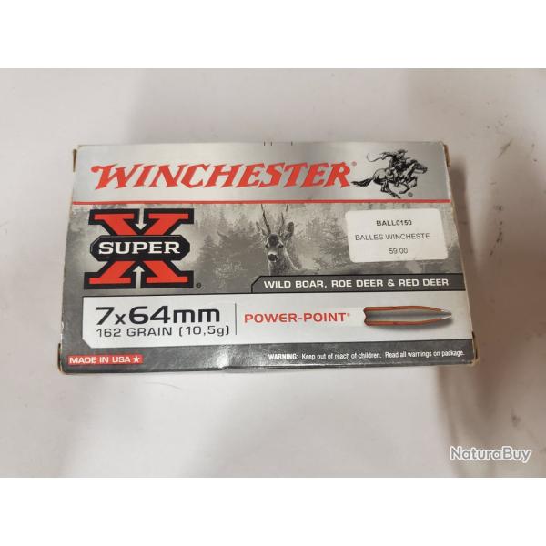 7x64 winchester boite 15 munitions