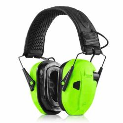 CASQUE APOLLO ANTI-BRUIT ELECTRONIQUE NEON VERT