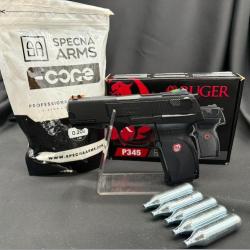 PACK PR&Ecirc;T A TIRER PISTOLET - "RUGER P345" -Cal. BBS 6MM - CO2