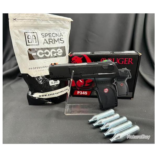 PACK PR�T A TIRER PISTOLET - "RUGER P345" -Cal. BBS 6MM - CO2