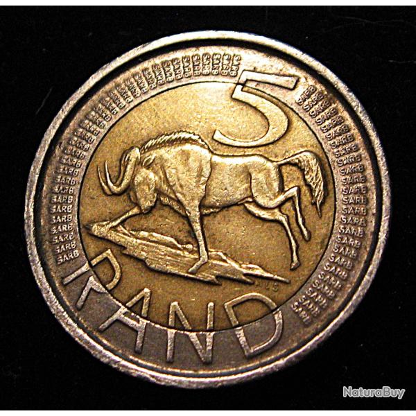 Afrique du sud , piece de 5 rands de 2005 bi-metal ttb