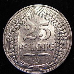 Allemagne , piece de 2 pfenning 1909 D SUPERBE