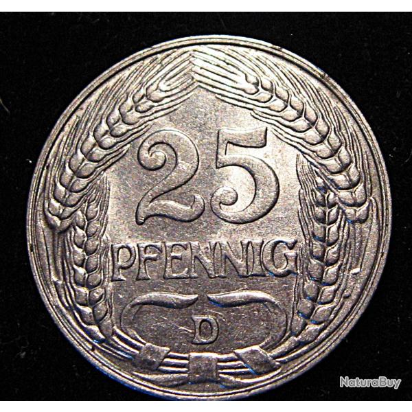 Allemagne , piece de 2 pfenning 1909 D SUPERBE
