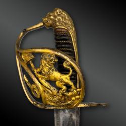 SABRE d'officier de la Garde Nationale ou des Volontaires Nationaux - France - Avant 1792