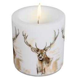 Bougie motif cerf