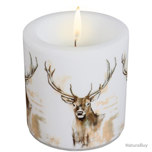 Bougie motif cerf