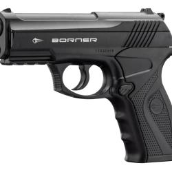 Pistolet CO2 culasse fixe BORNER C11 Cal. 4.5mm BB's