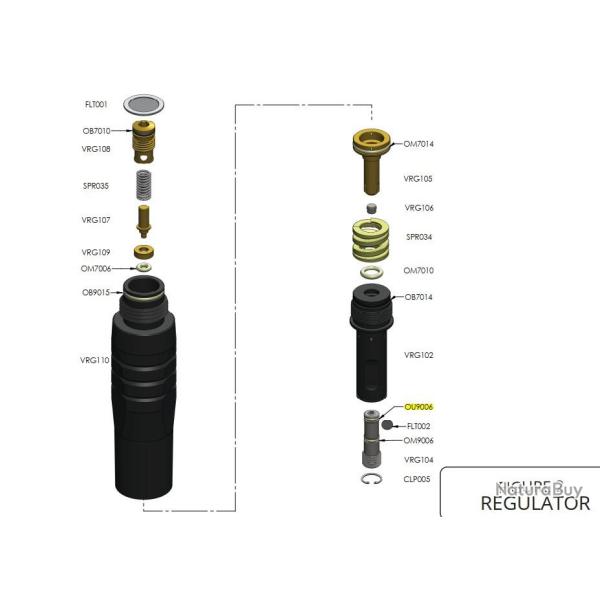 Adjuster Screw Oring - Gog Enmey