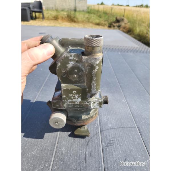 "Objet militaire militaria collection lunette visee theodolite jd moeller wedel"