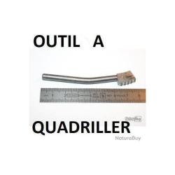 outil &agrave; quadriller JANUEL n&deg;3 professionnel NEUF crosse fusil - VENDU PAR JEPERCUTE (SW426)