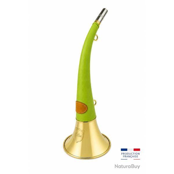 ELLESS - 165 - Trompe Ronde Cintr�e Pavillon 40 cm polie "DIANE 40 LUXE Vert Clair" - Embout Moyen