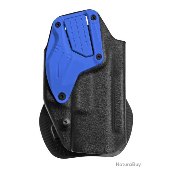 HOLSTER A RETENTION SECURITE LTG BLEUE, WILSON PADDLE - PDP 4.5''/5''- DROITIER
