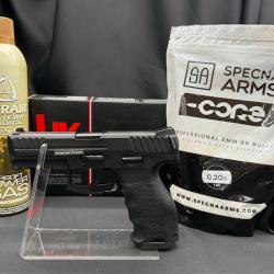PACK PR&Ecirc;T A TIRER PISTOLET HECKLER&KOCH VP9 BBS 6MM GAZ 1,0 J