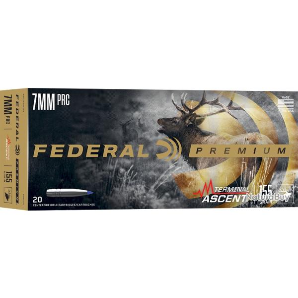 Munitions FEDERAL cal.7prc terminal ascent 155gr par 20