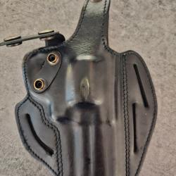 Holster -Etui anatomique - pour revolver Manurhin spF1 ou MR88 - canon 2 pouces