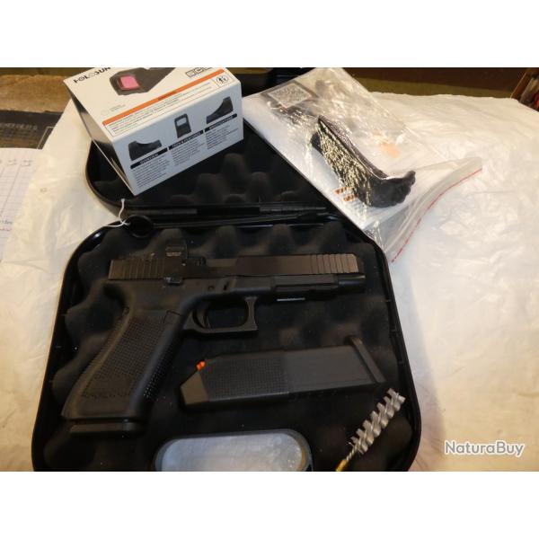 pistolet Glock 34 + point vert �tat neuf