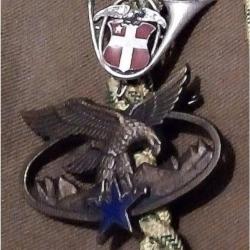 Lot insignes et fourrag&egrave;re du 13eme BCA