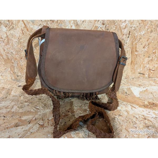 Sac � cartouche Januel Garenne Cuir Pleine Fleur