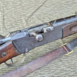 Superbe fusil Lebel 86 93 dans son jus , m&ecirc;me num&eacute;ro,  calibre d'origine canon sublime cat D