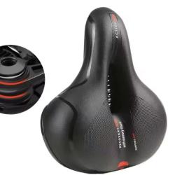 Selle de V&eacute;lo Confort XXL Respirante Route VTT VTC Absorption des Chocs imperm&eacute;able rouge
