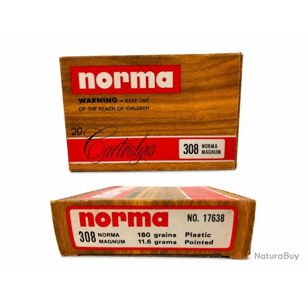 1 Boite de Balles Norma 308 Norma Magnum Pointe Plastique 180gr