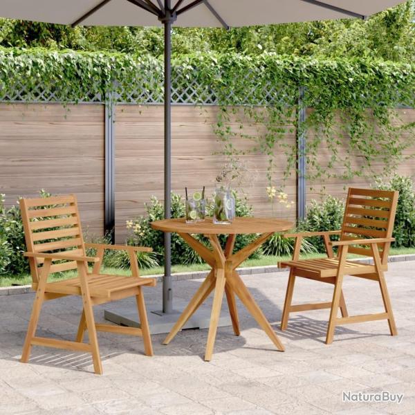 Ensemble � manger de jardin 3 pcs Bois d'acacia solide