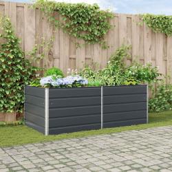Jardini&egrave;re Anthracite 195 x 100 x 75 cm Acier galvanis&eacute;